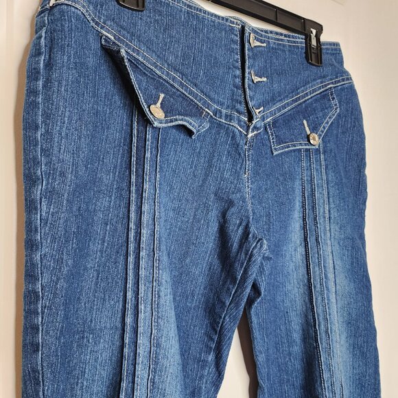 Y2k vintage indulgence mid rise denim Capri pants size 10 - Picture 3 of 8